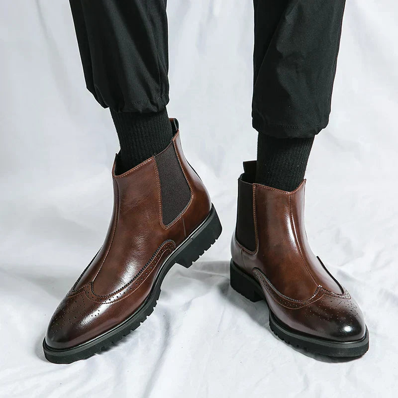 Adriel | Real Leather Chelsea Boots