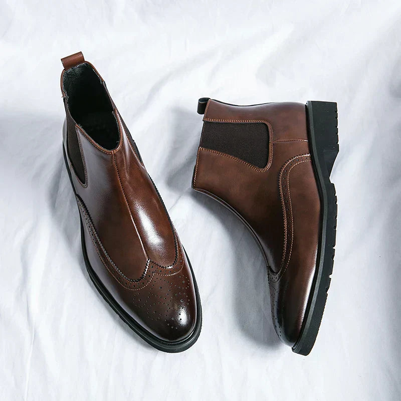 Adriel | Real Leather Chelsea Boots