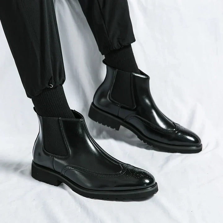 Adriel | Real Leather Chelsea Boots