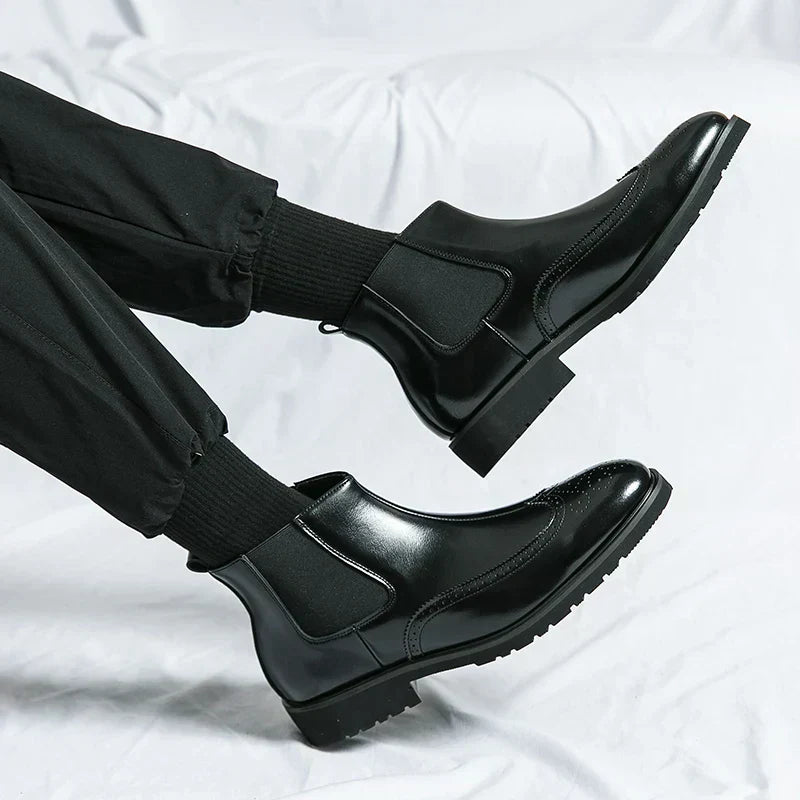 Adriel | Real Leather Chelsea Boots
