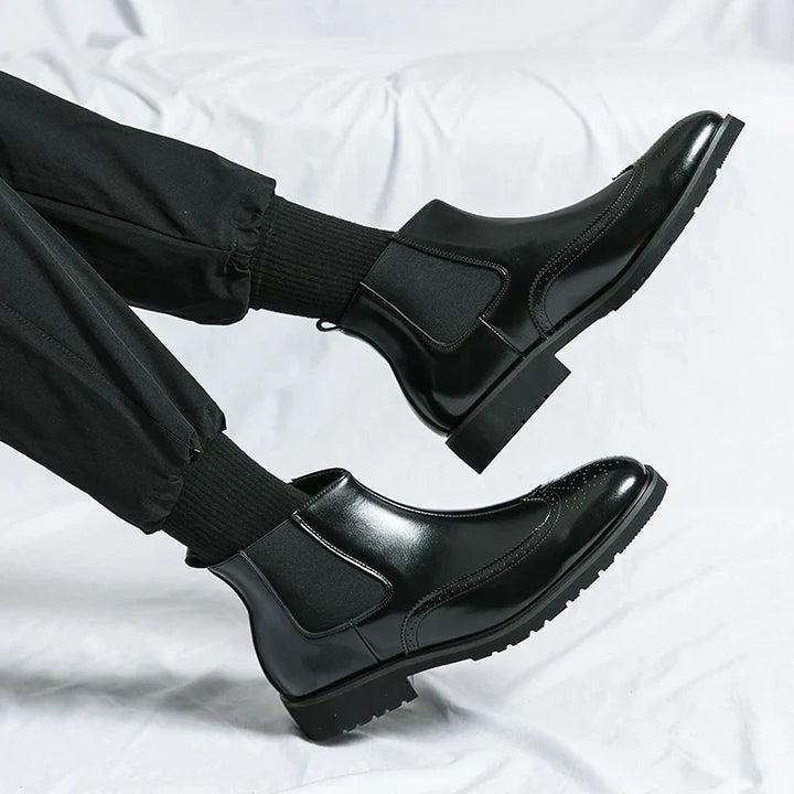 Adriel | Real Leather Chelsea Boots